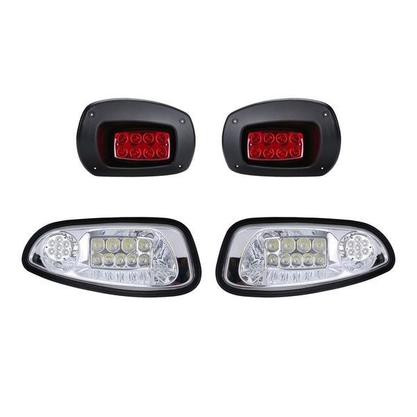 LED Golf Cart Headlight and Taillight for EZGO RXV Lght Kits 2008-2015