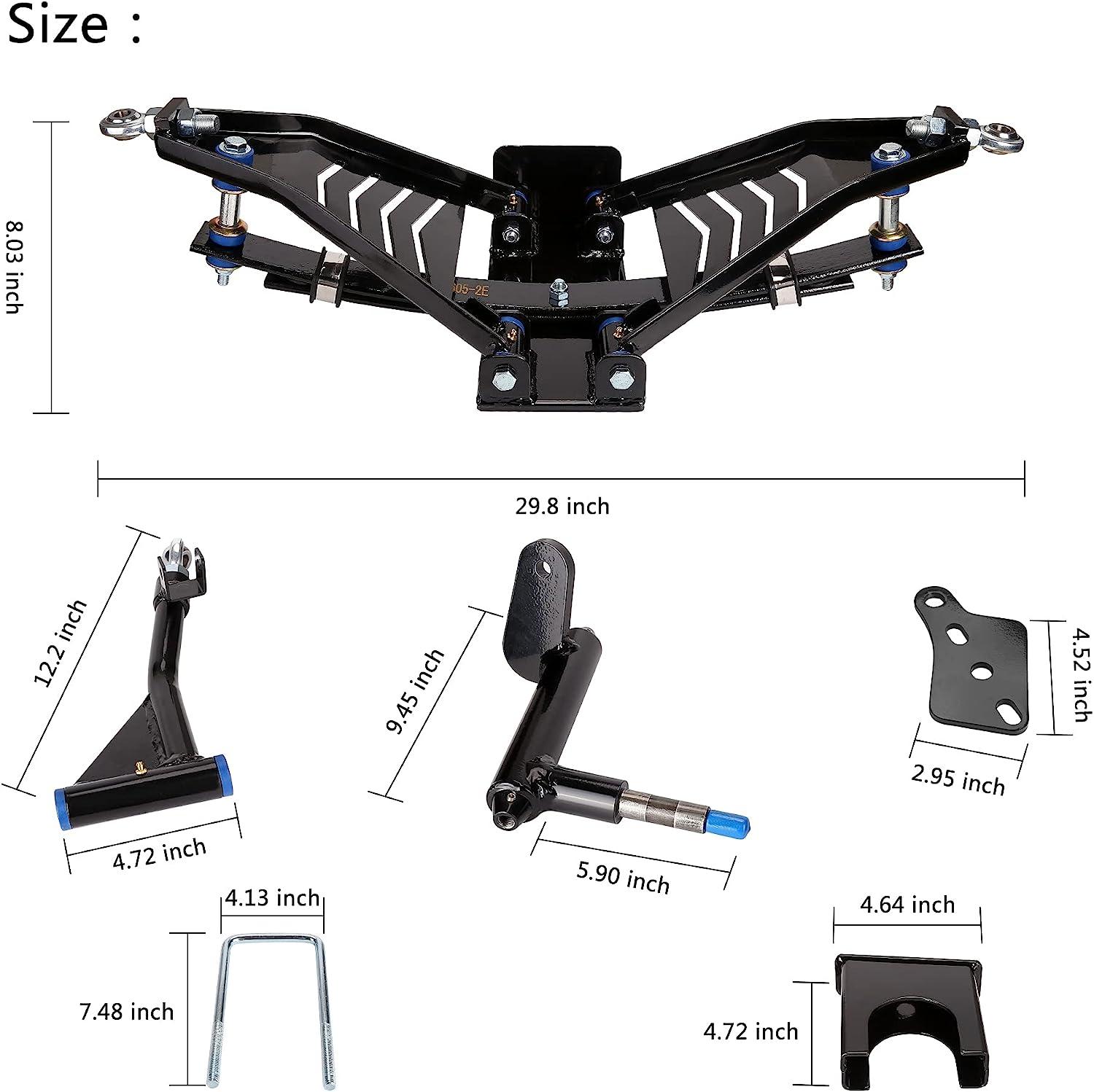 Golf Cart Lift Kit Sizes