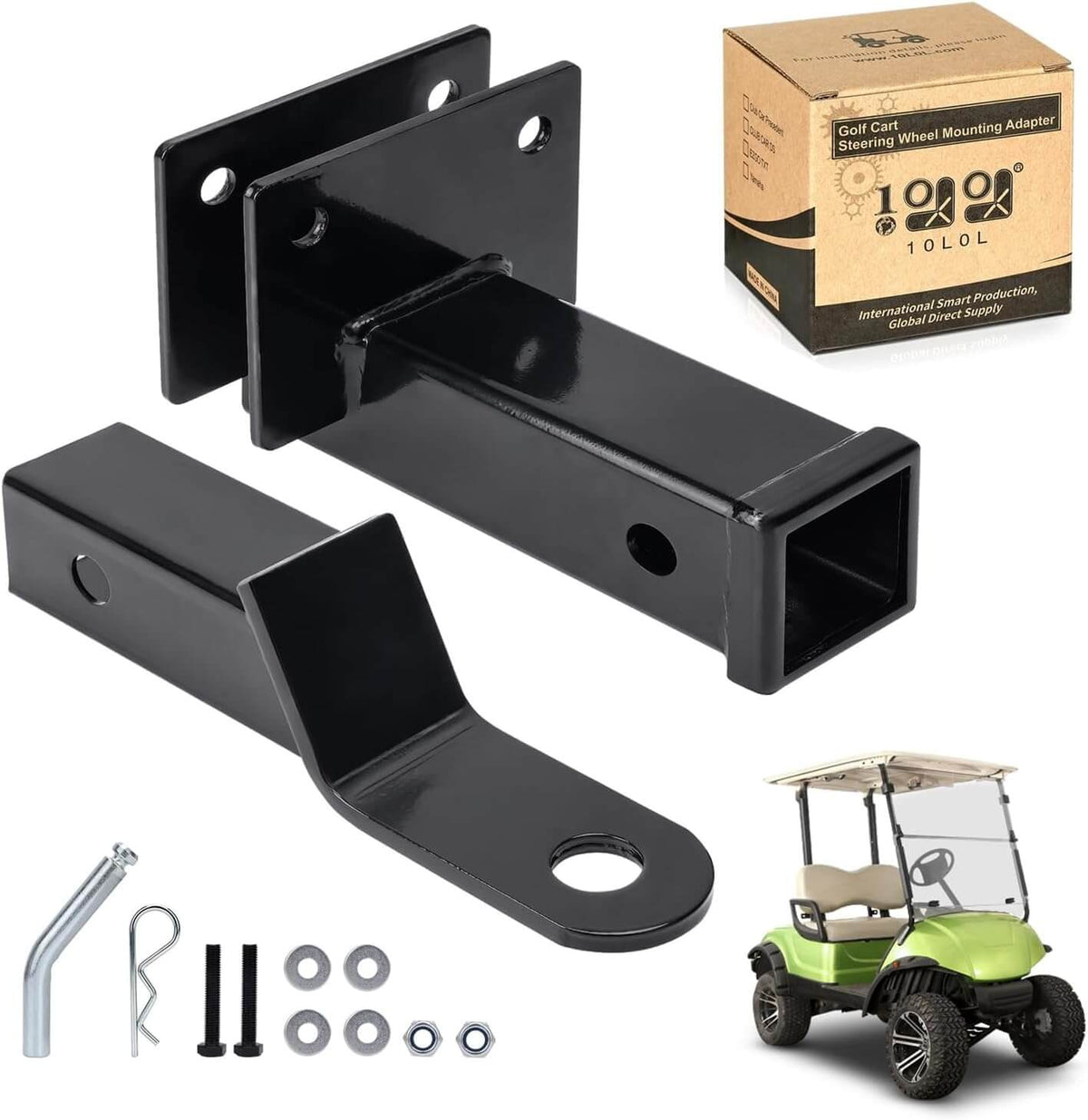 Golf Cart Rear Chassis Trailer Hitch and Receiver for Yamaha Drive G29 (2007-2016) G&E - 10L0L