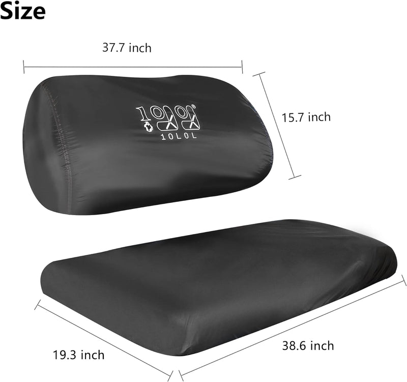 All Weather Protective Golf Cart Seat Cover for Yamaha EZGO, Club Car - 10L0L