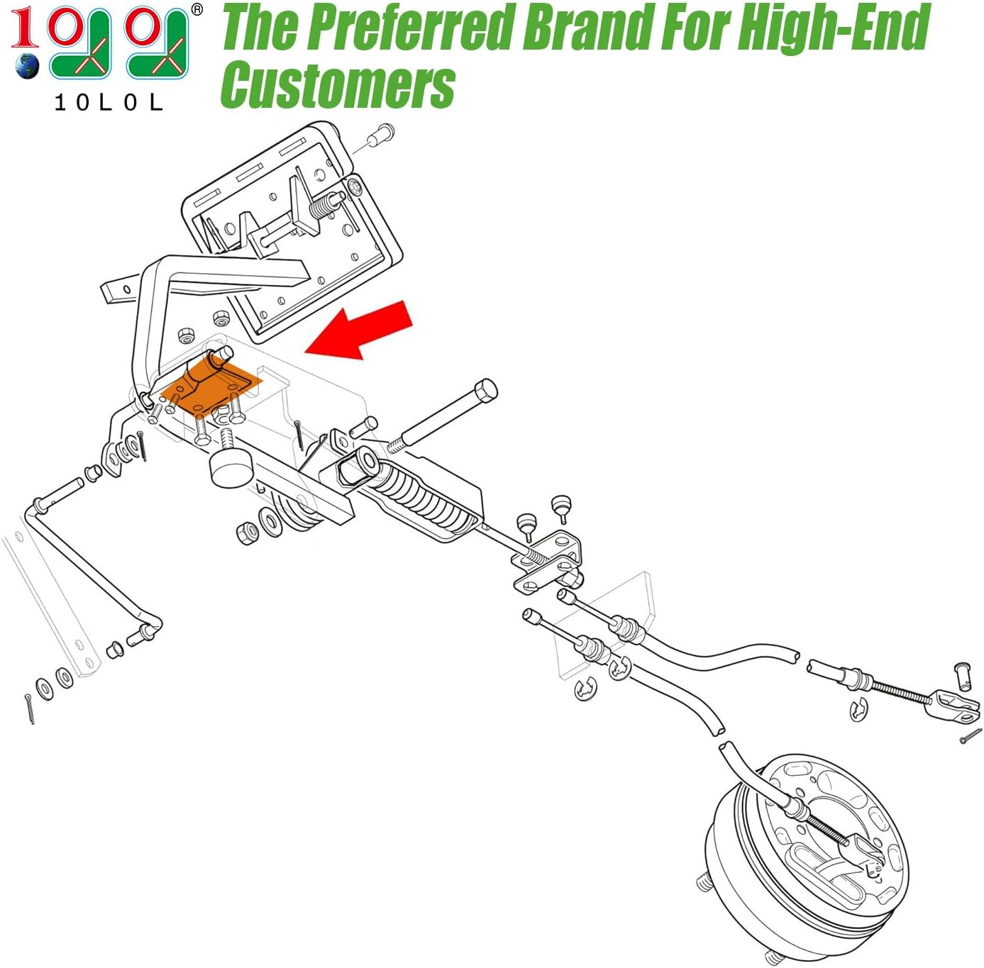 Hill Brake Catch Bracket Plate