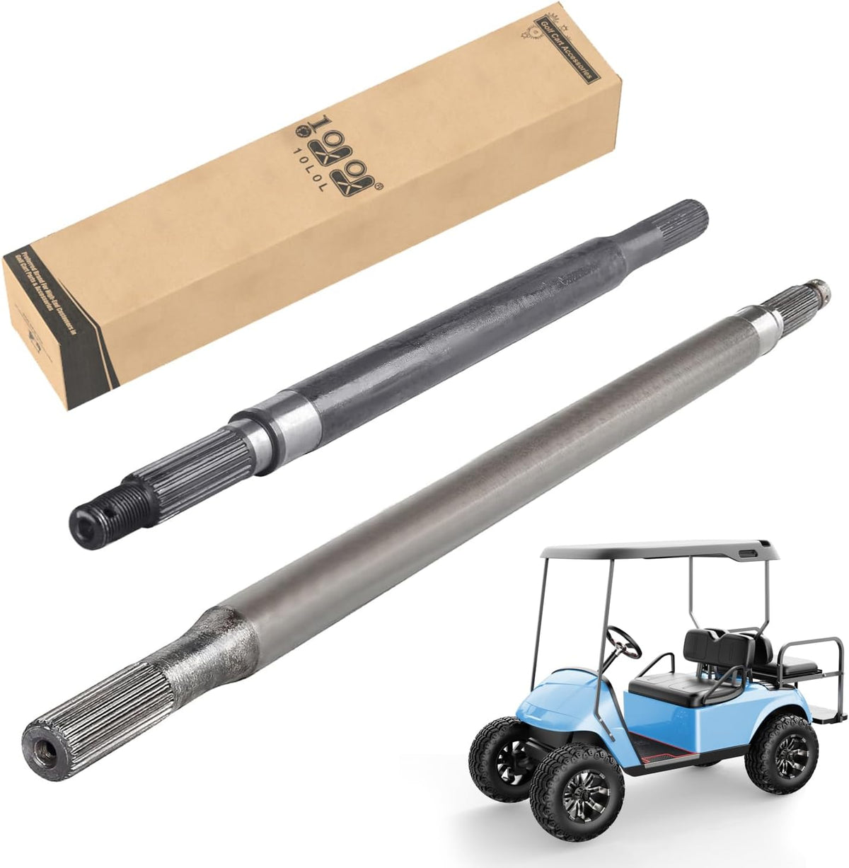 10L0L Golf Cart Rear Splined Axle Shaft Replacement Kit