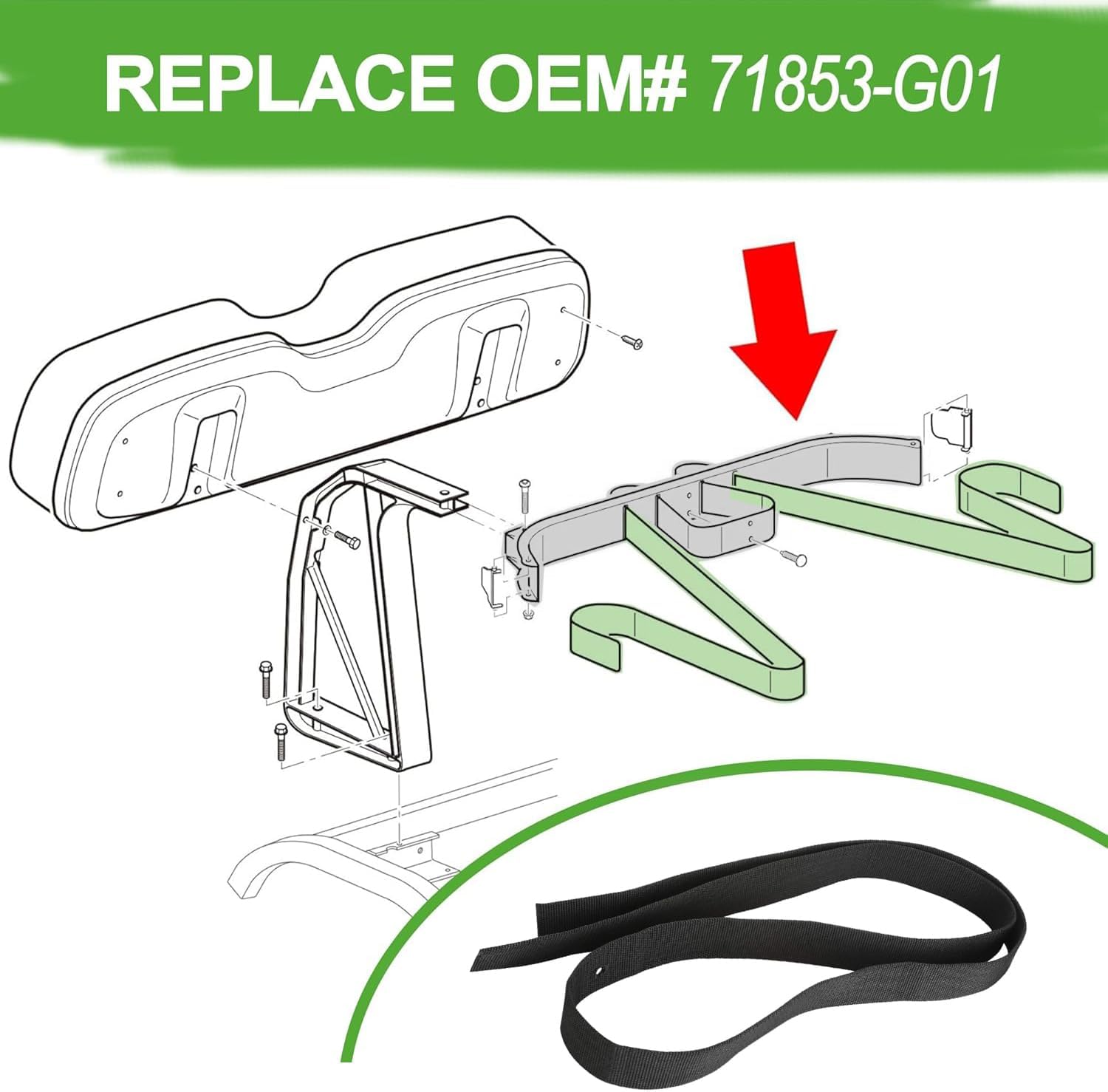 REPLACE OEM# 71853-G01