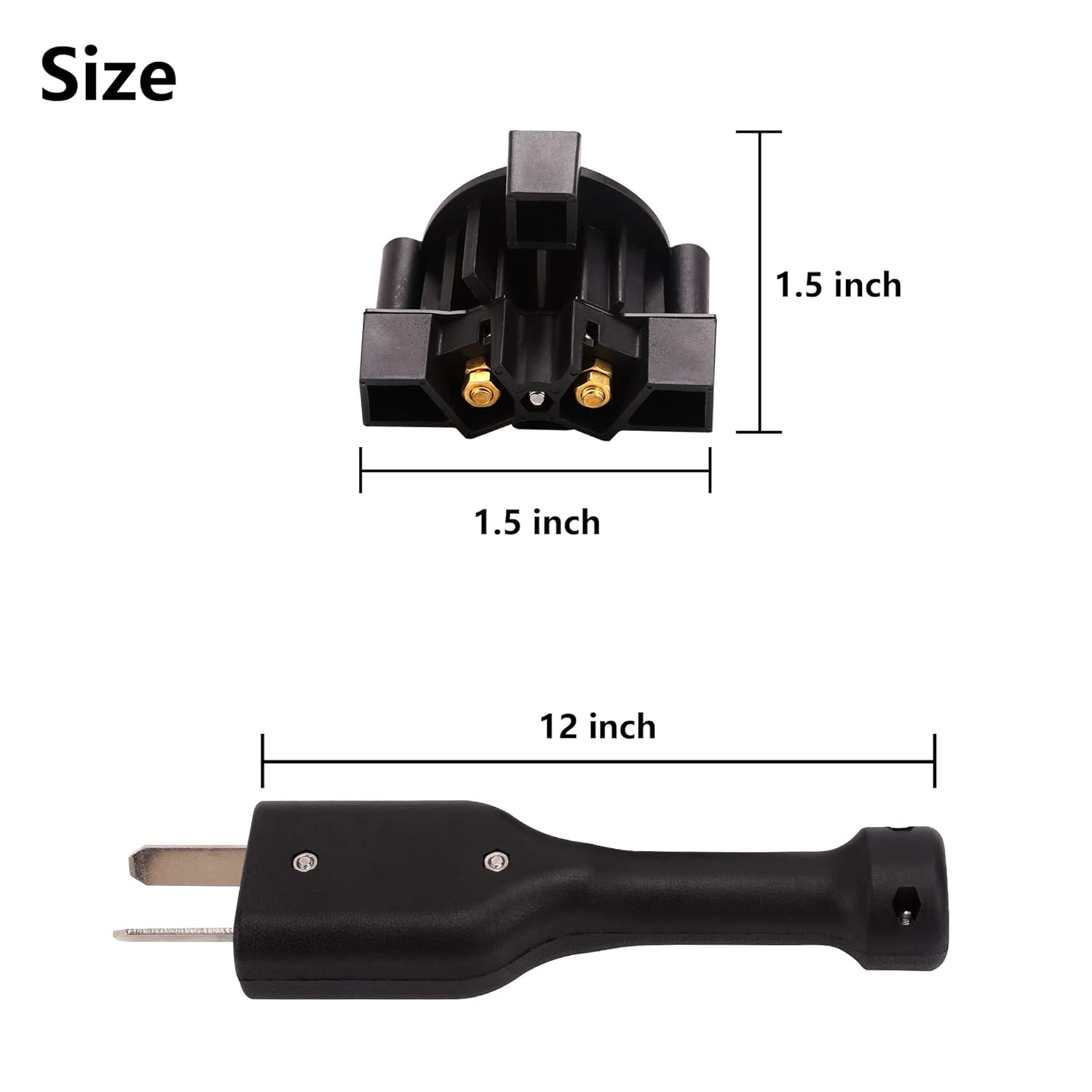 Plug Way Cart Yamaha Golf Cart Charger Handle Plug & Plug Receptacle - 10L0L