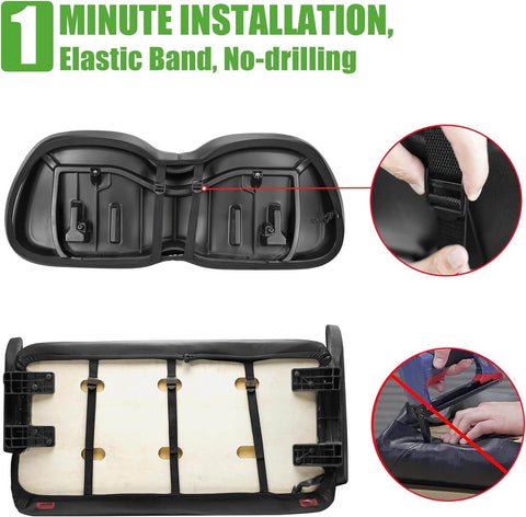 Massage Texture Golf Cart Seat Cover with Dust Cover Fits Club Car Precedent, DS - 10L0L