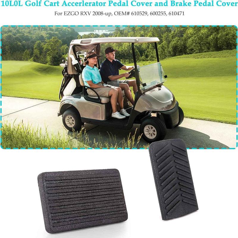 Golf Cart Accelerator & Brake Pedal Pad Cover 