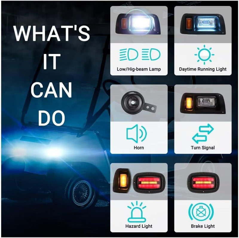 Club Car Light Kit  LED Lights for Golf Carts - 10L0L