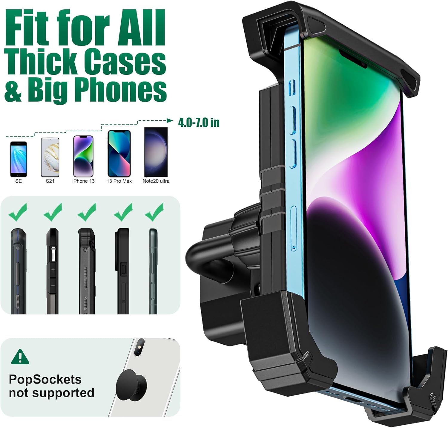 Golf Cart Phone Holder-360° Adjustable - 10L0L