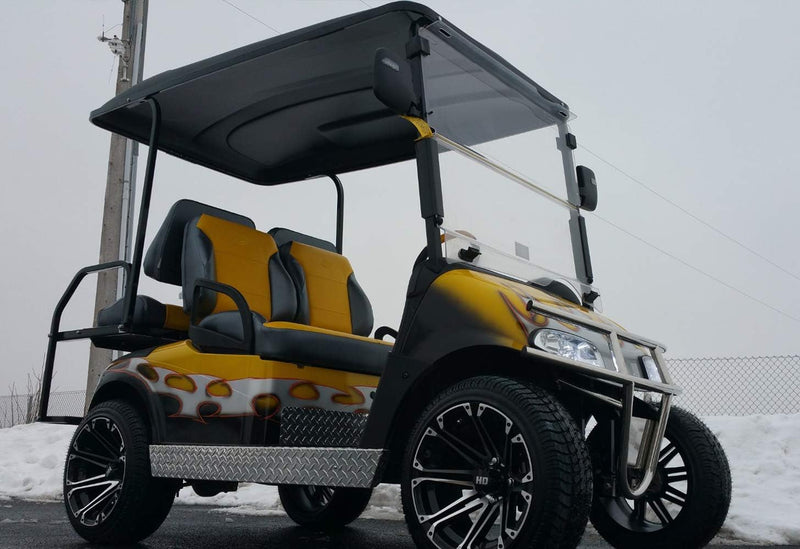 golf cart windshield hinge