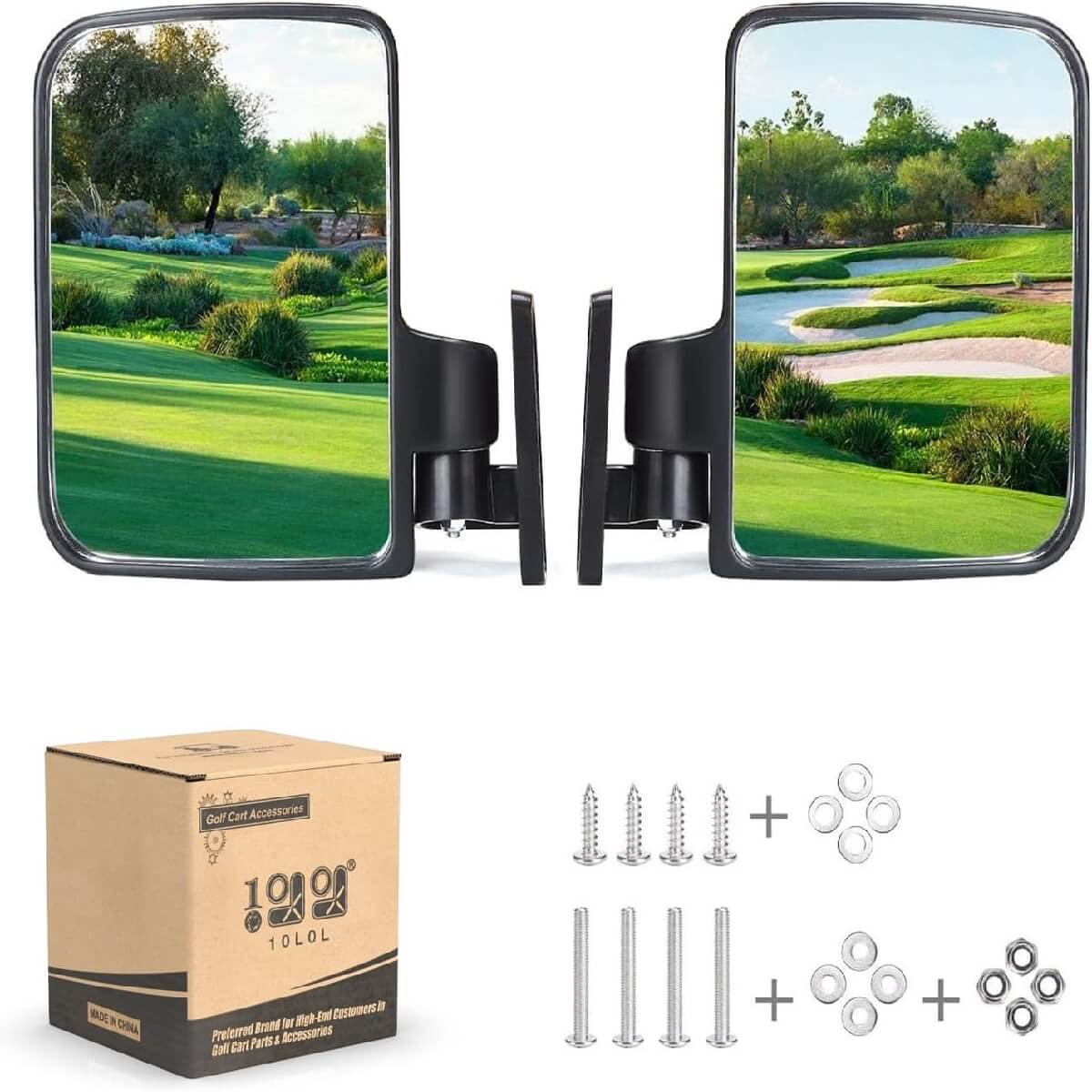 10L0L Golf Cart Side Mirrors