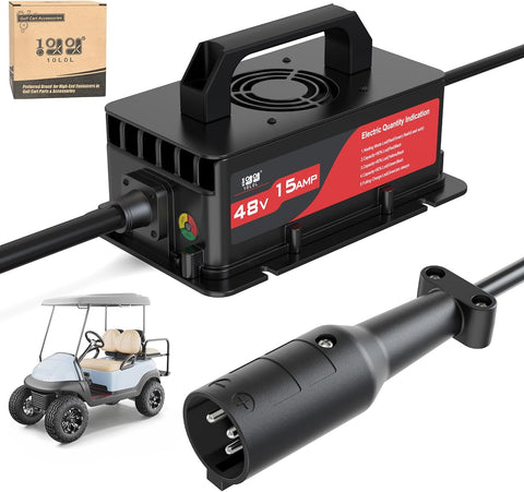Black 48V Club Car Golf Cart Battery Charger