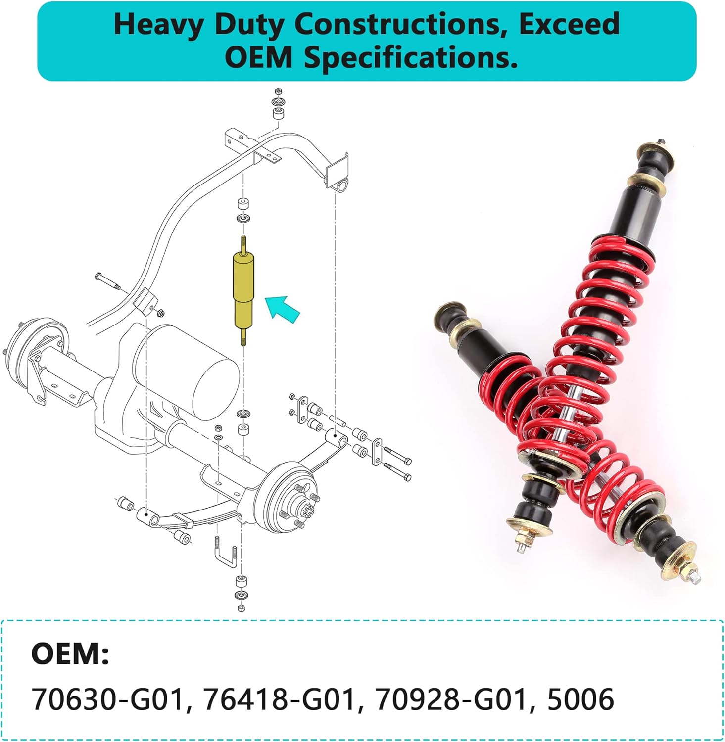 Golf Cart Heavy Duty Shock Absorber