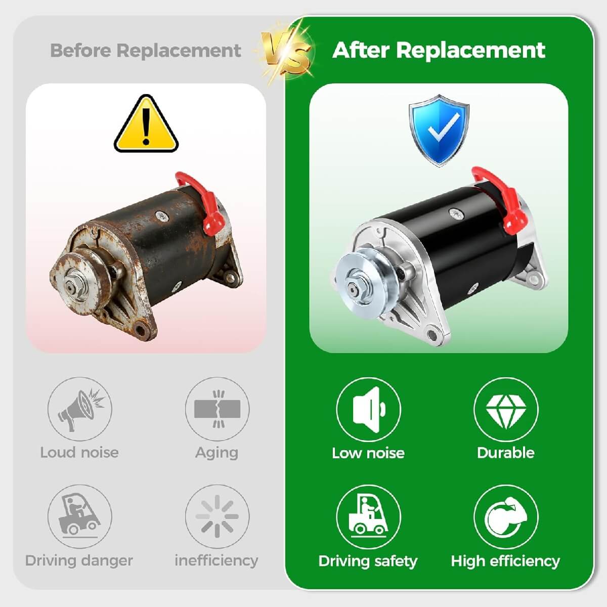 club car precedent starter generator