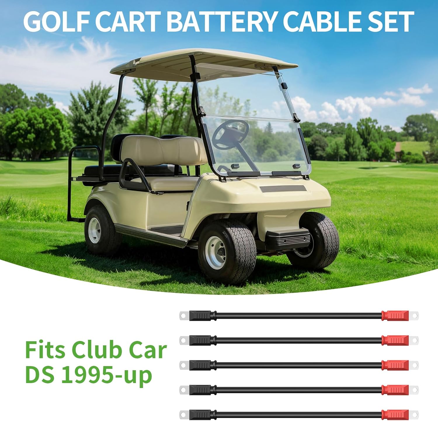 4 Gauge Golf Cart Battery Cables