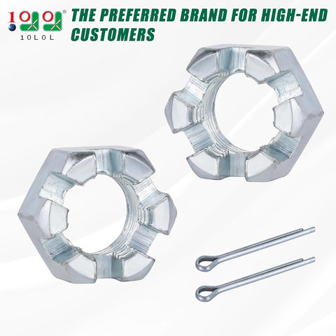 Golf Cart Hexagon Slotted Nut & Pinning for EZGO TXT 1976-Up