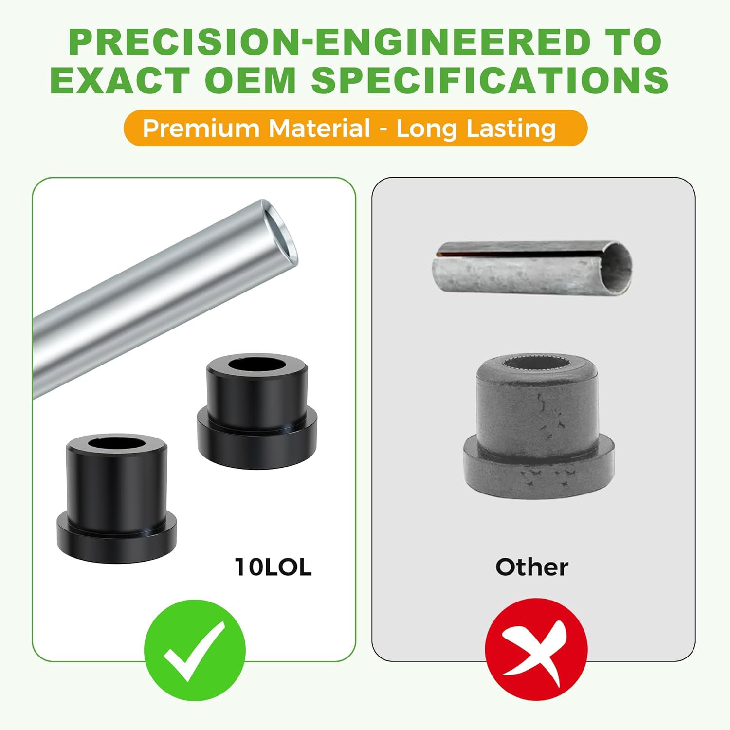 Golf Cart Rear Leaf Spring Shackle Bushing kit