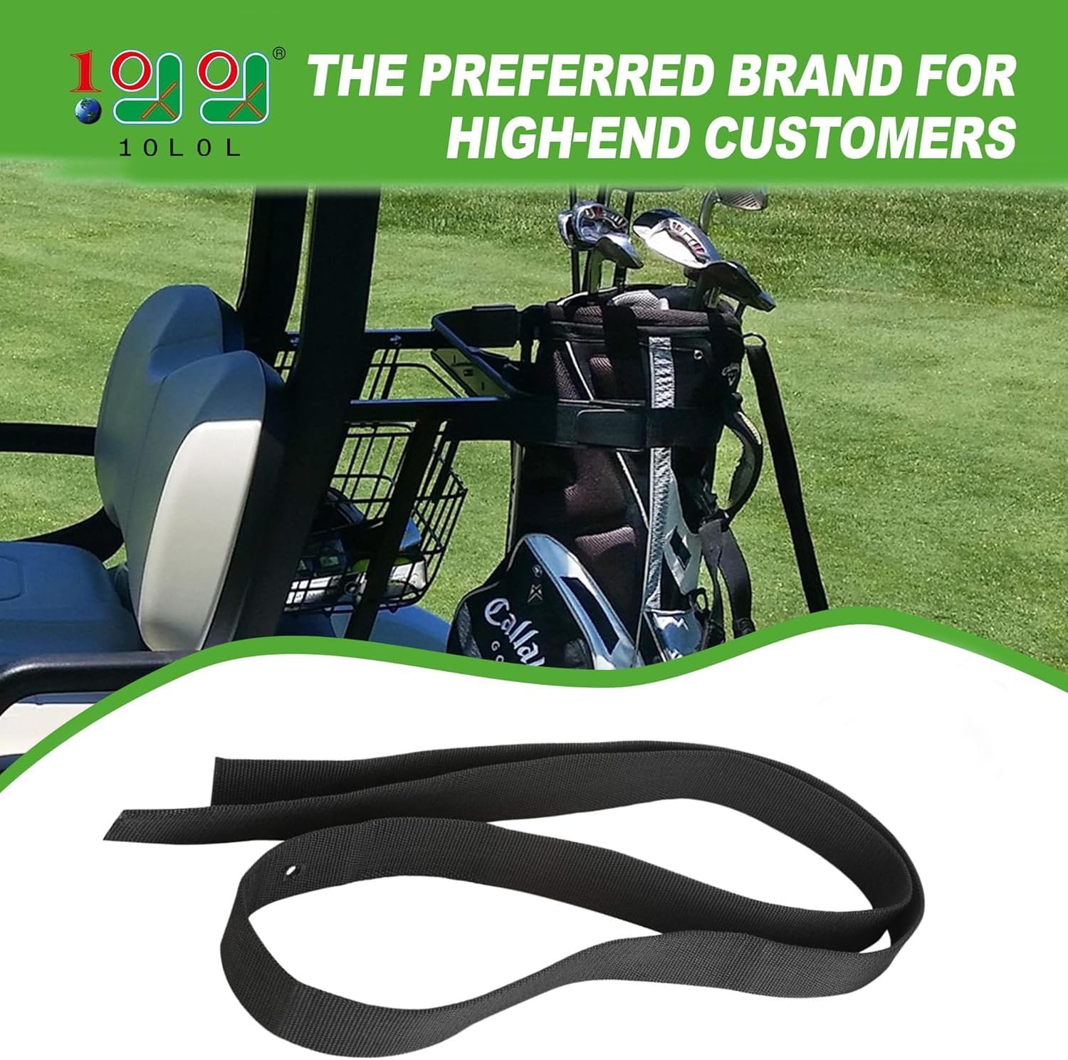 Golf Cart Bag Rack Retainer Strap