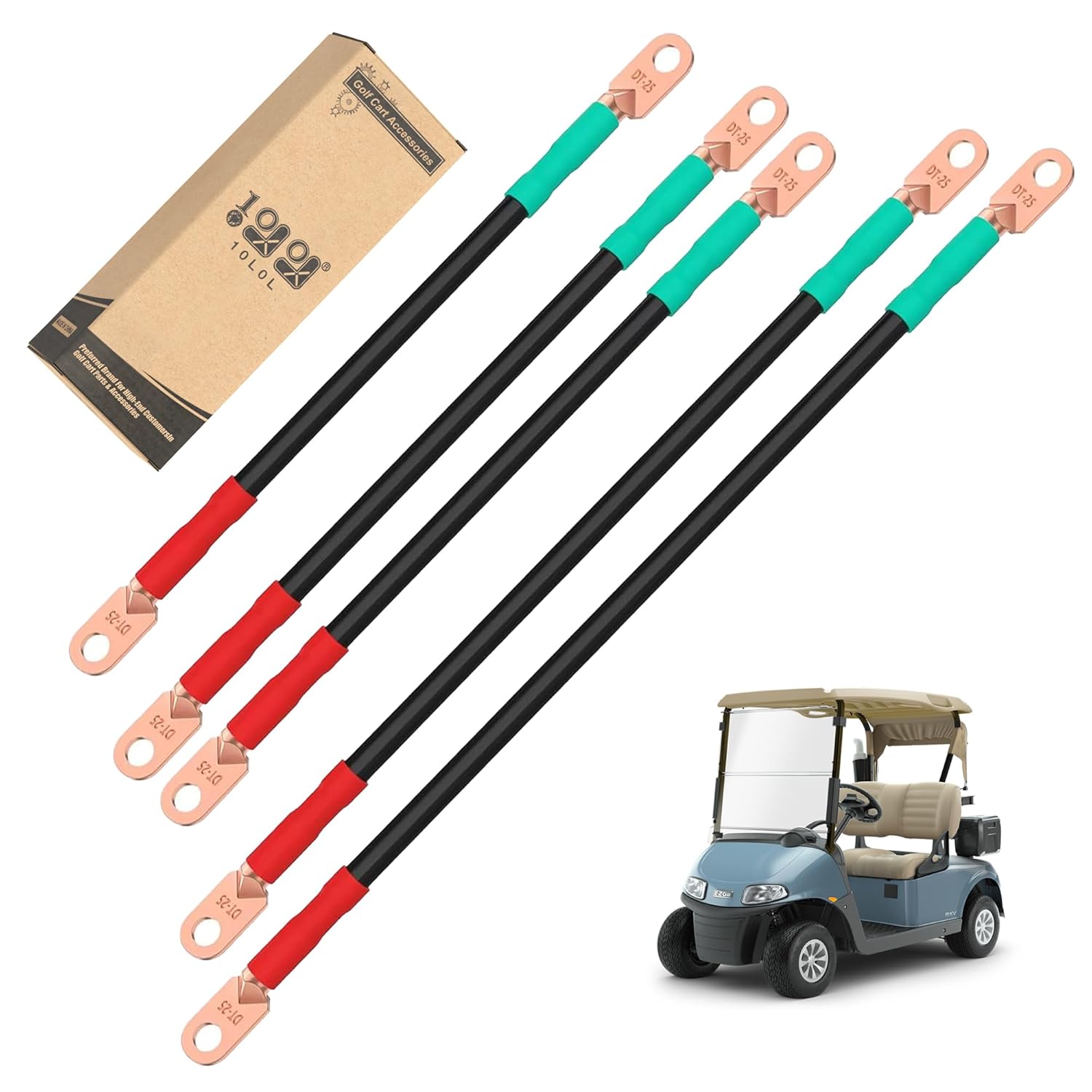 10L0L Golf Cart Battery Cables for EZGO RXV