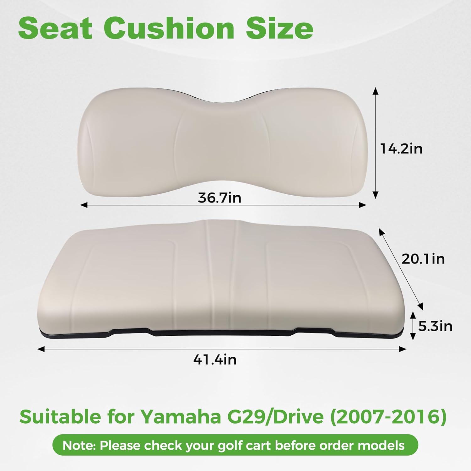 Seat cushion Size