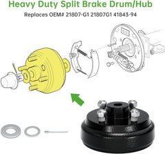 えぼ EZGO TXT Golf Cart Brake Drum Hub Assembly - 10L0L