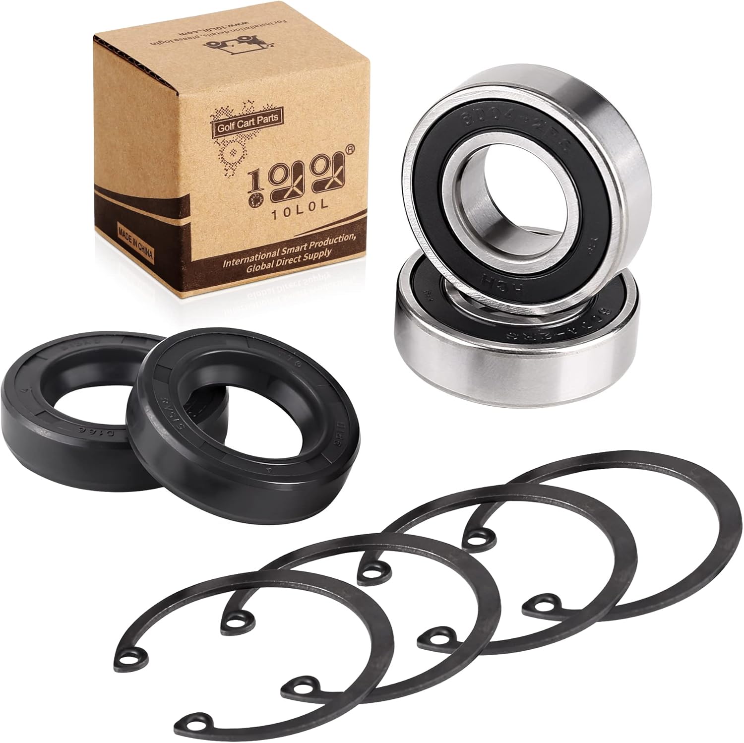 Golf Cart Rear Axle Bearing & Seal Kits for EZGO TXT RXV Medalist Marathon Electric 1978-UP