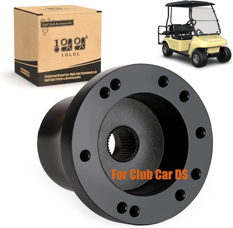 10L0L Golf Cart Steering Wheel Adapter for Club Car DS Black