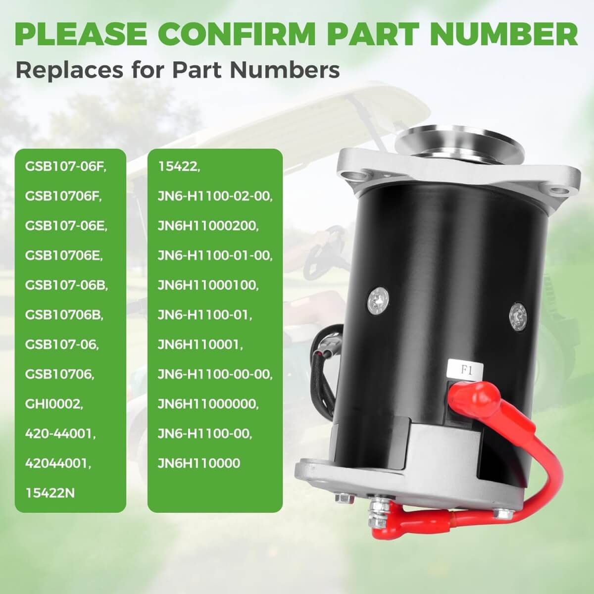 Replaces for Part Numbers
