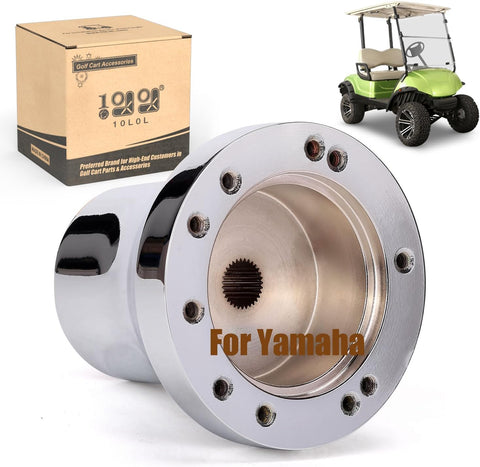 10L0L Golf Cart Steering Wheel Adapter for Yamaha Silver