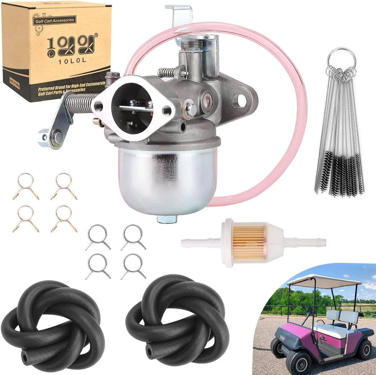 10L0L Carburetor Kit for EZGO Marathon 2-stroke Gas 1981-1987