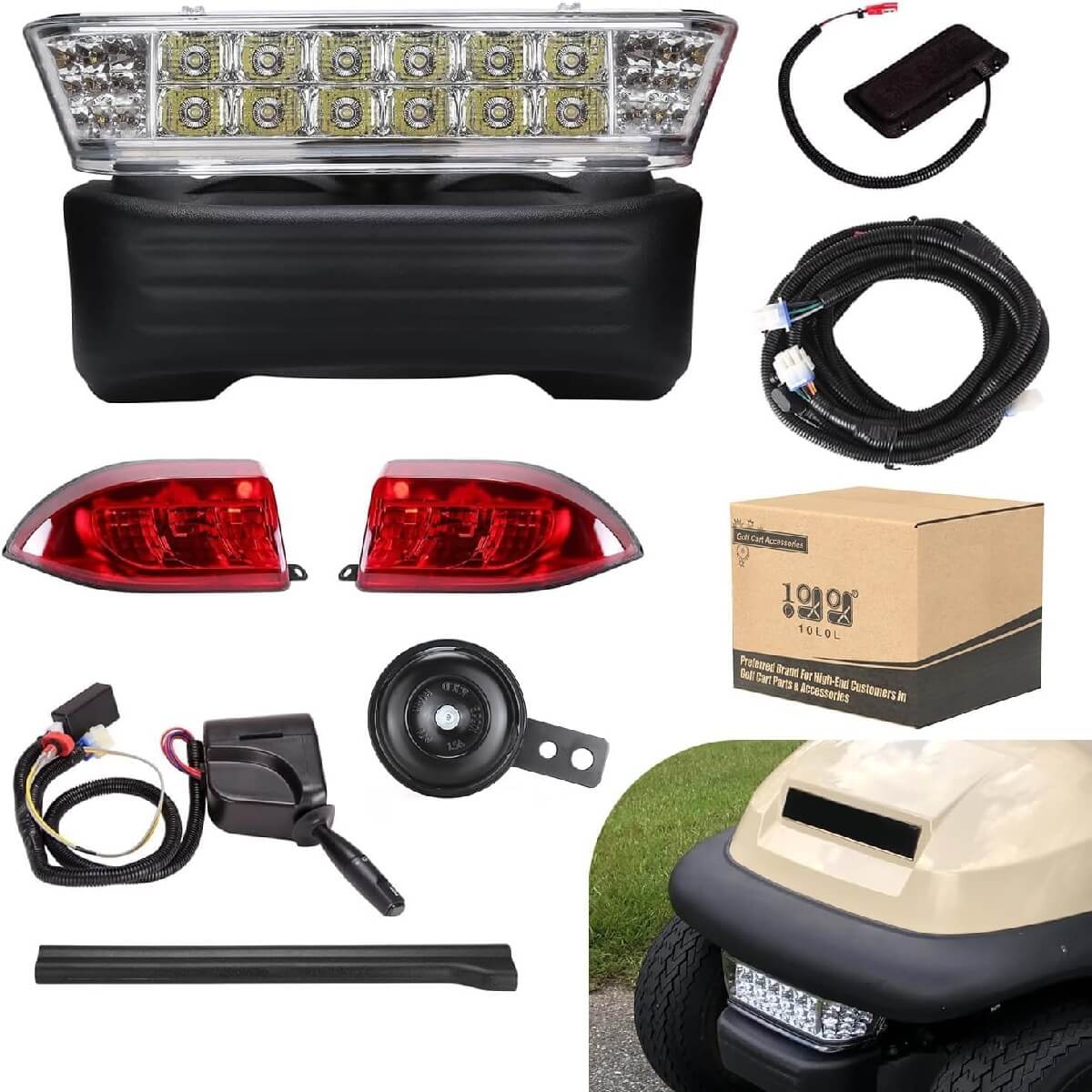 Basic Club Car Precedent Golf Cart Light Kit