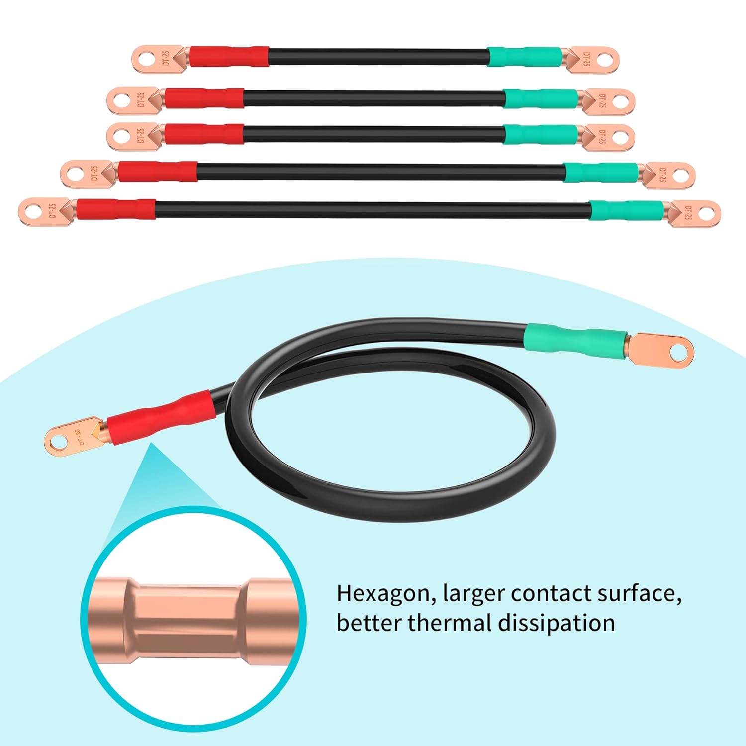 10L0L Golf Cart Battery Cables for EZGO RXV