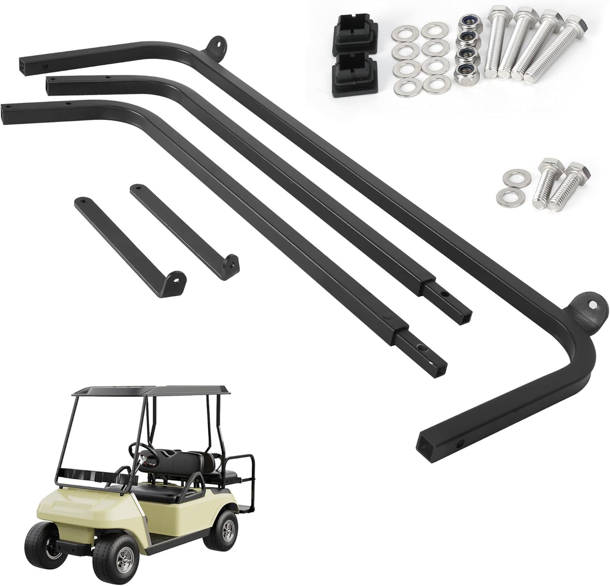 10L0L Golf Cart Front Roof Strut Brackets for Club Car DS