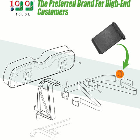 10L0L Golf Cart Bag Rack Strap Buckle