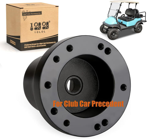 10L0L Golf Cart Steering Wheel Adapter for Club Car Precedent Black