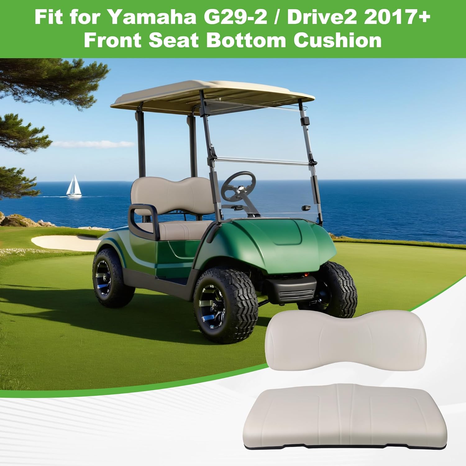 Premium Front Seat Cushion Kit for Yamaha G29/Drive (2007-2016)