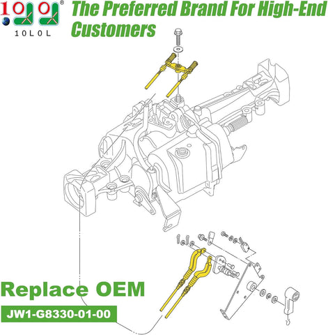 Golf Cart Forward & Reverse Shifter Cable for Yamaha G29 Drive Gas