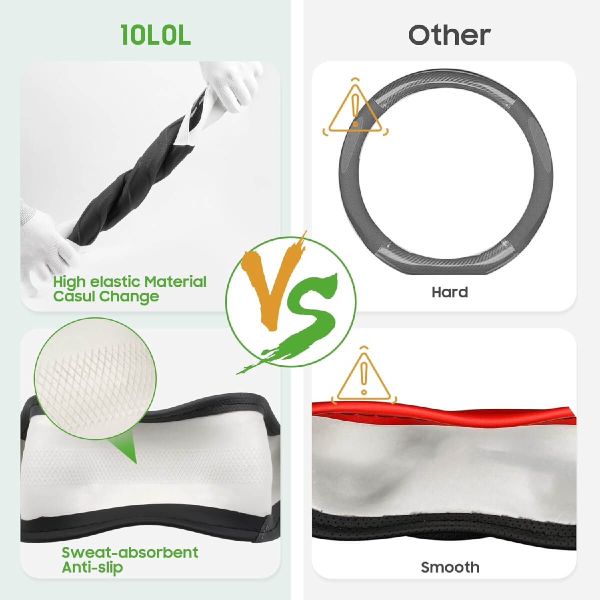 10L0L Golf Cart 14" Steering Wheel Cover