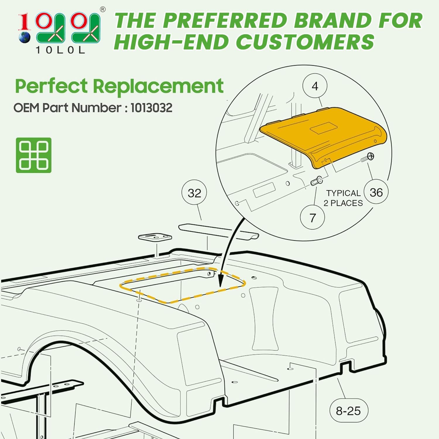 Golf Cart Access Panel Access cover Replacement