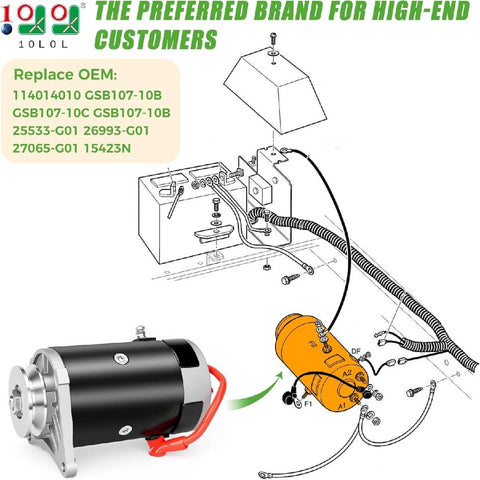 Starter Generator for EZGO Golf Cart