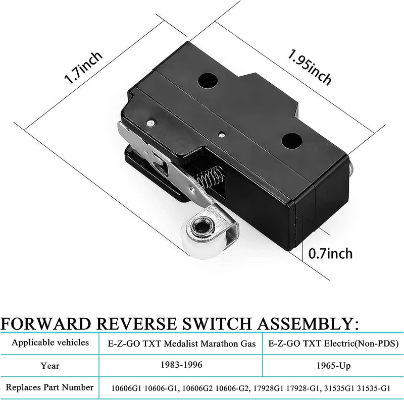 10l0l 36V  Heavy Duty Forward and Reverse Switch Assembly For 1994-UP EZGO TXT Electric