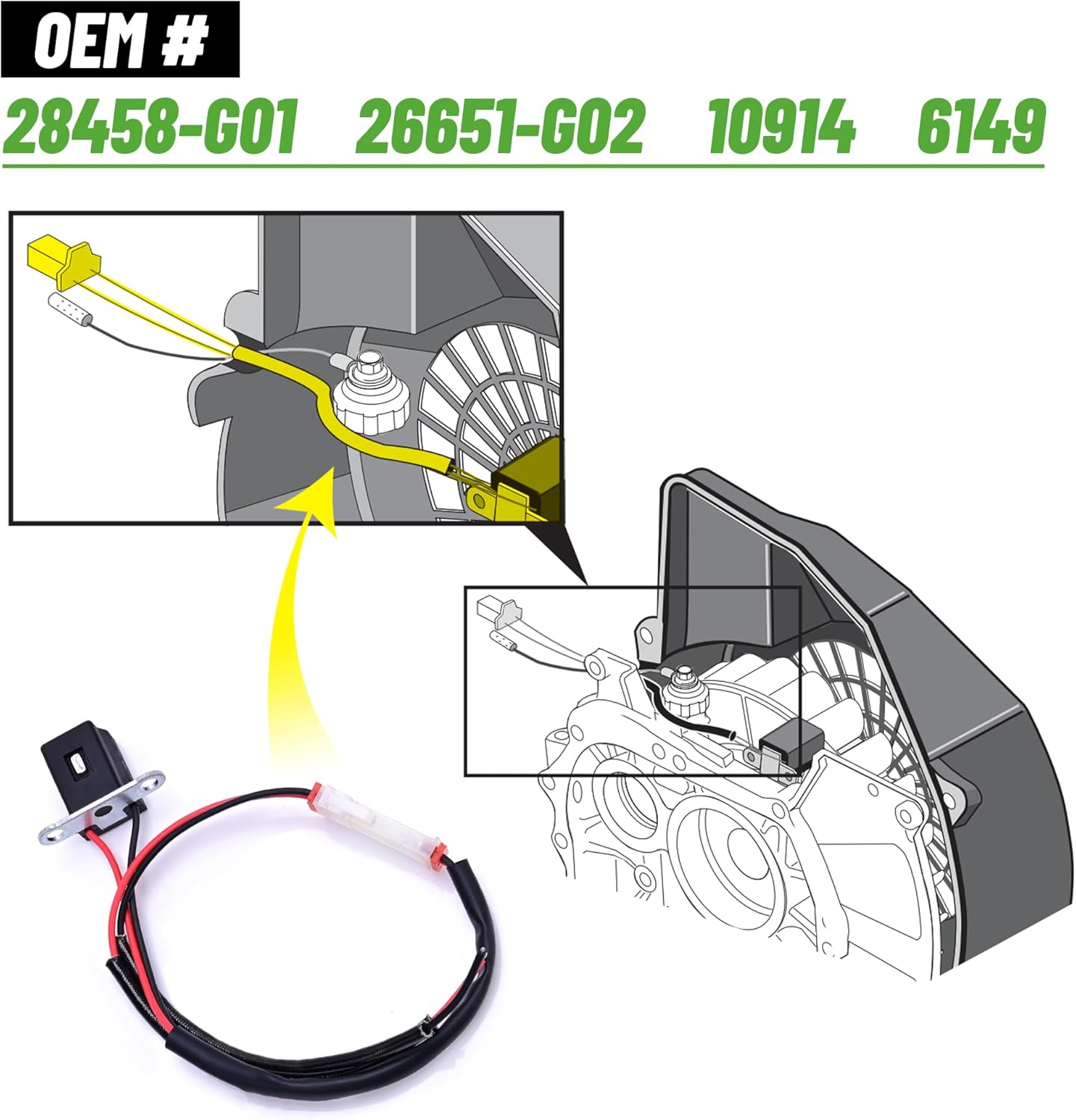 Ignition Coil Pickup Pulsar For EZGO Golf Cart