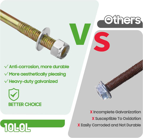 Golf Cart Battery Hold Down Rods Kit for Club Car Precedent Electric