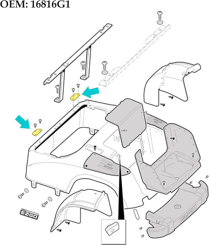 Precision OEM replacement - Fits OEM# 602558 & 71610-G01