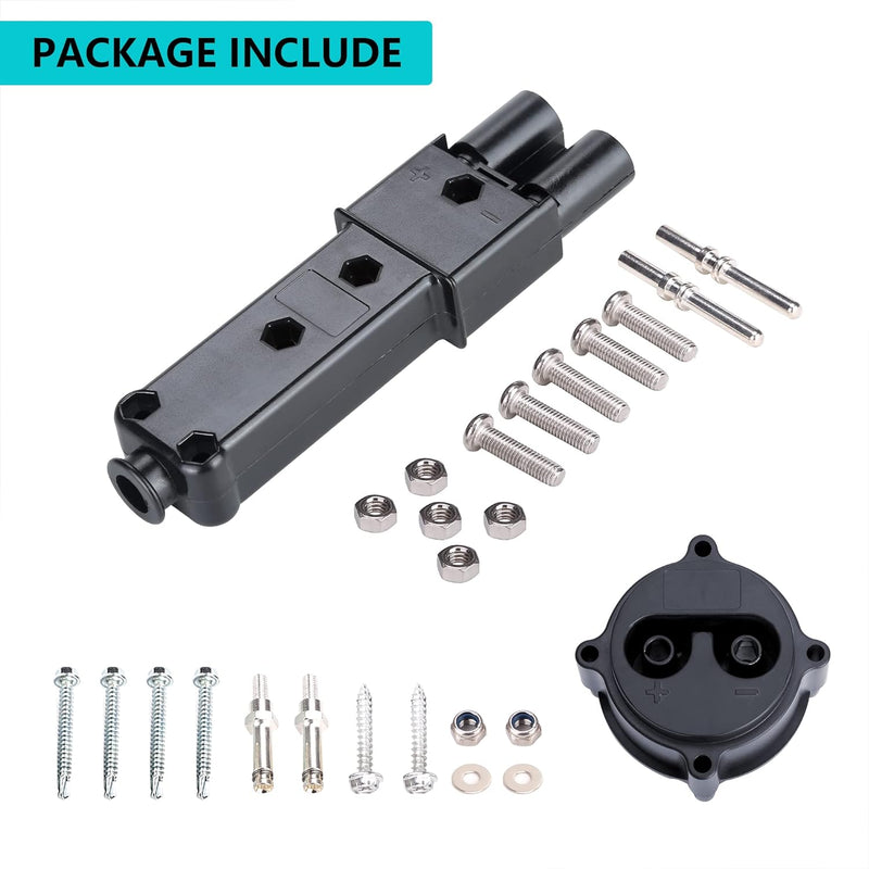 Golf cart charger plug receptacle kit fits for Yamaha G19 / G22 Electric Vehicles