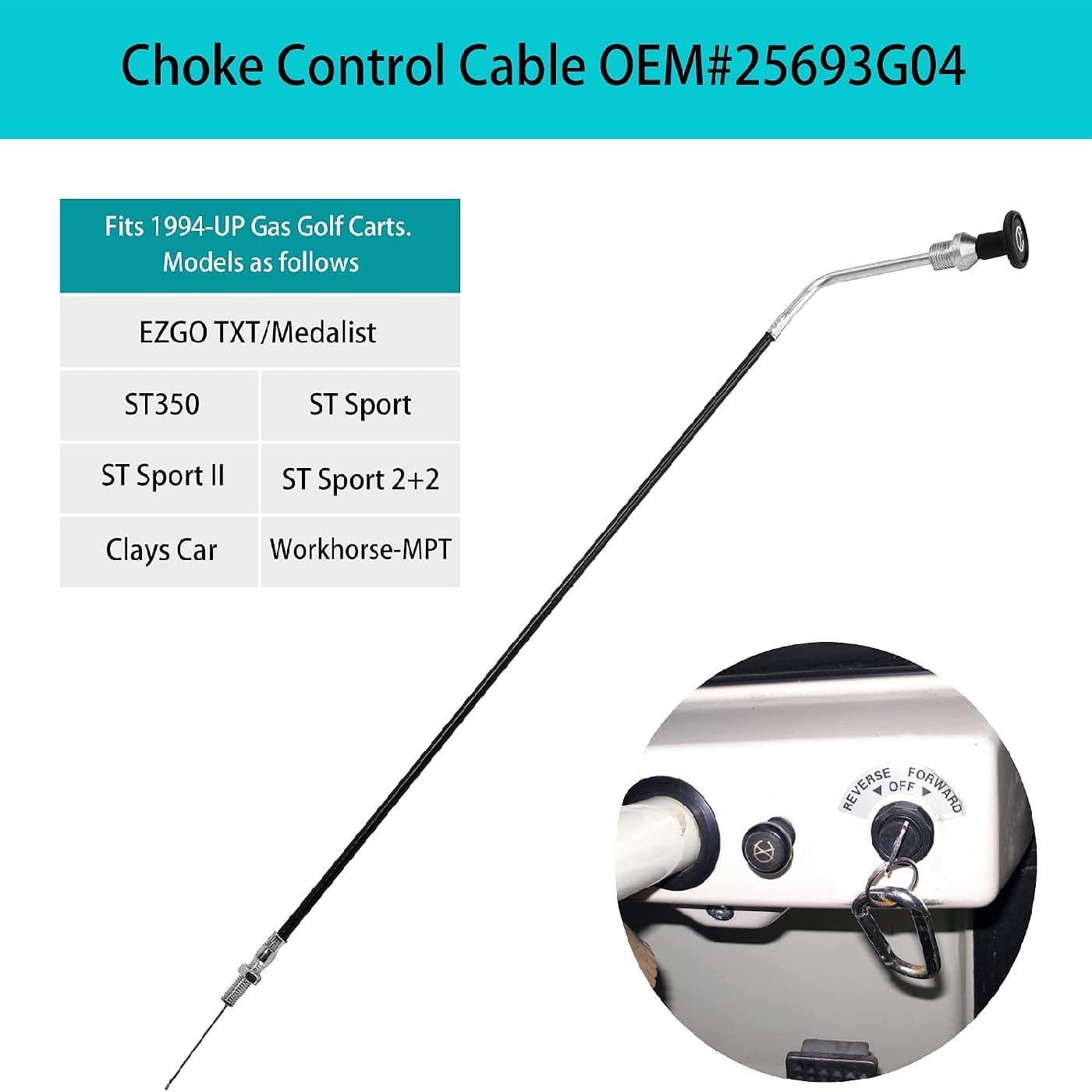 Choke Control Cable OEM#25693G04