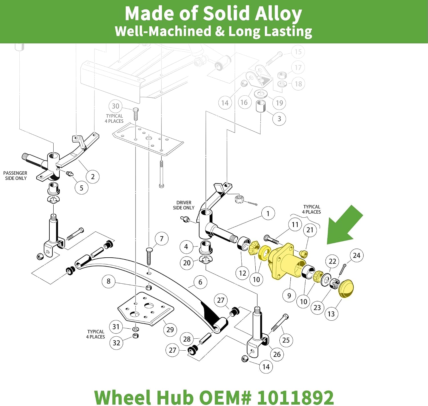 Made of Solid Alloy
