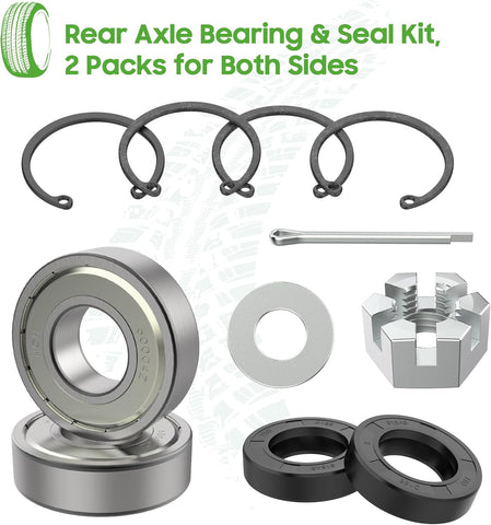 10L0L Complete Rear Axle Shaft Kit for EZGO RXV Electric (2008-Up)