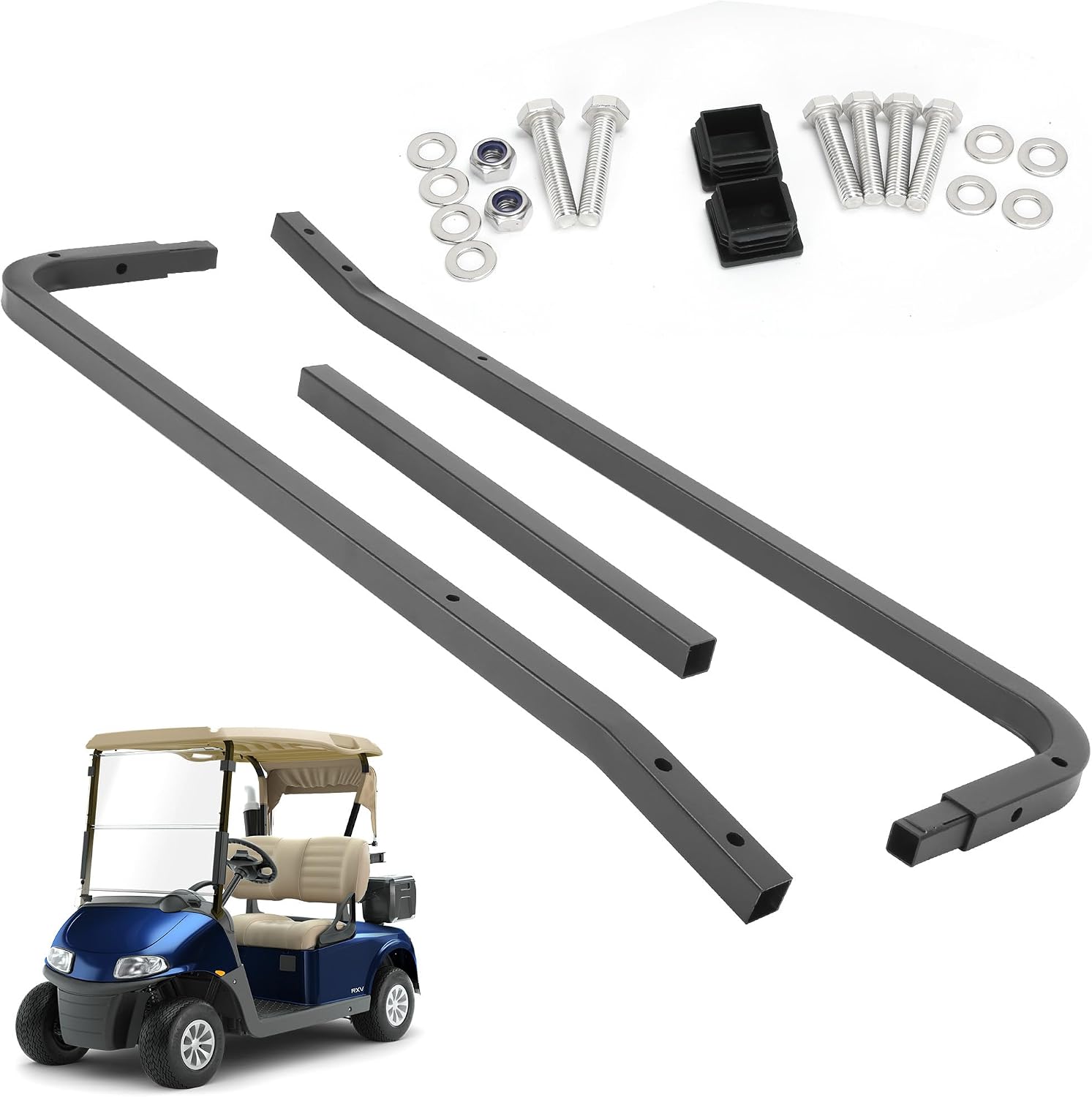 EZGO RXV Front Roof Support Brackets 2008-Up