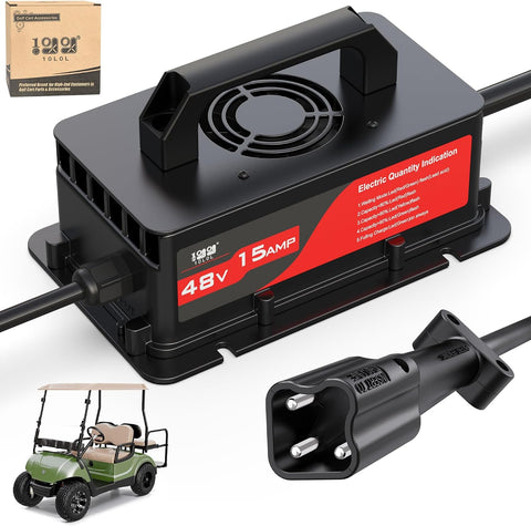Black Yamaha 48V Golf Cart Battery Charger
