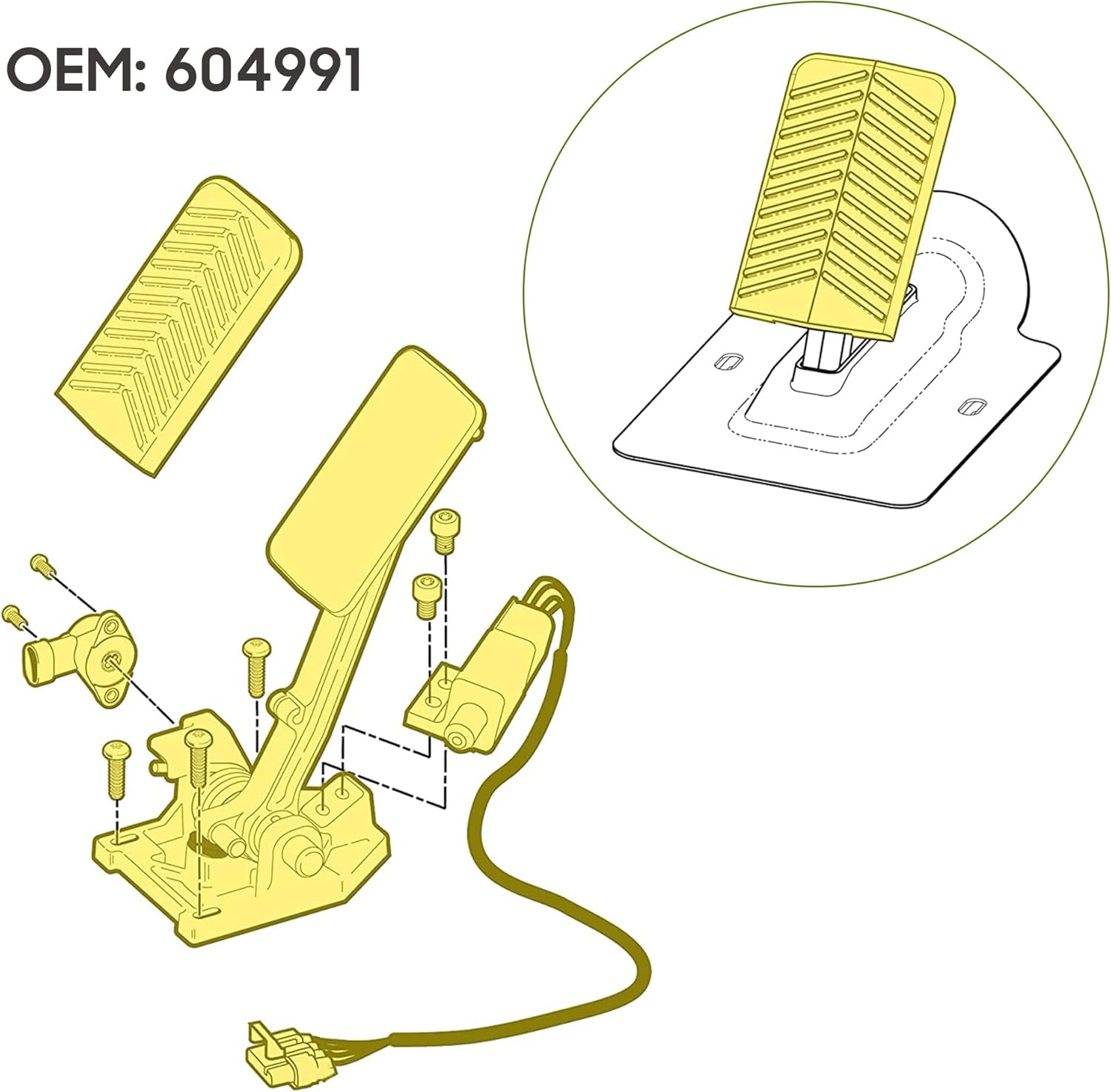 Golf Cart Accelerator Pedal for EZGO RXV